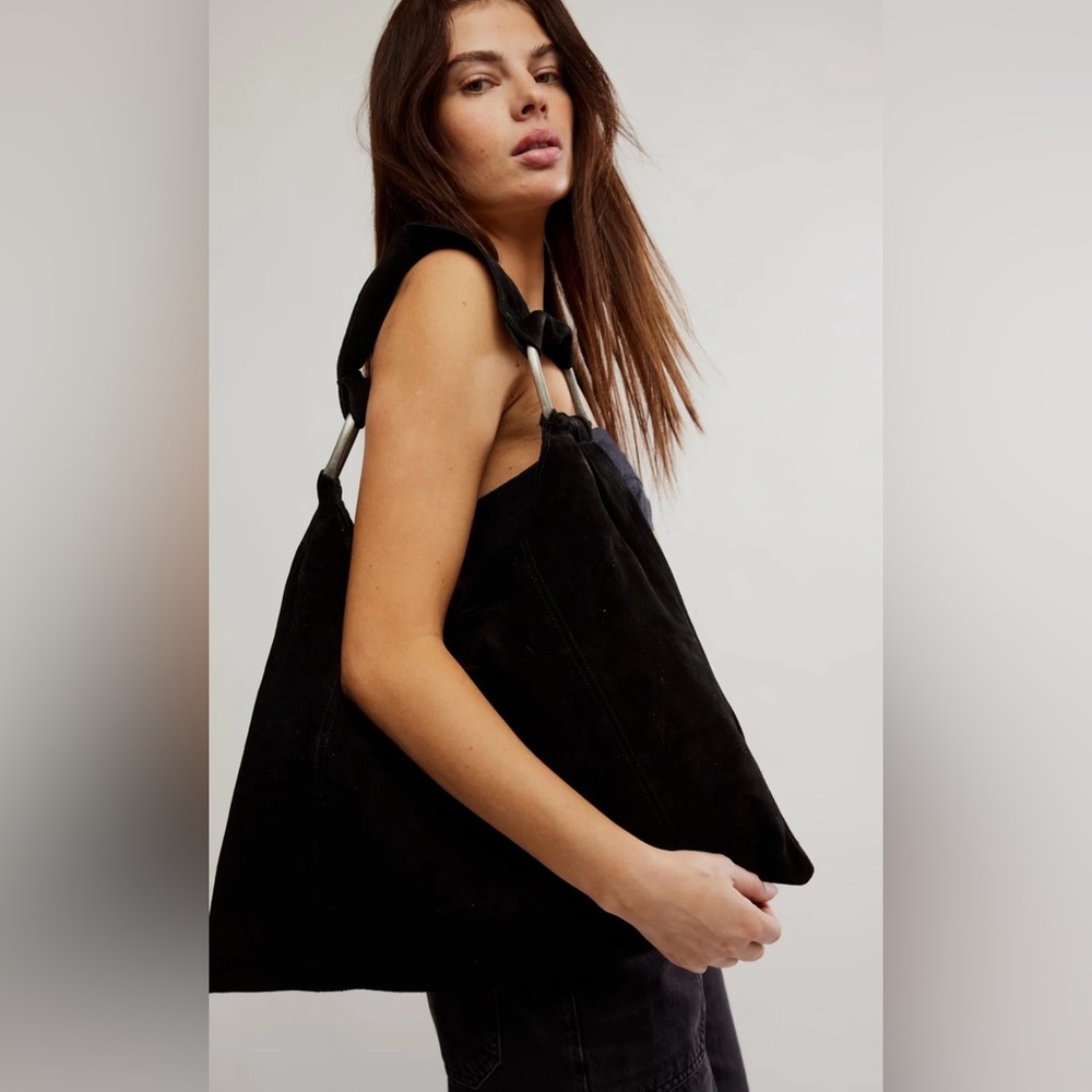 Free People Bobbi Black Slouch Suede
Tote - Picture 2 of 6
